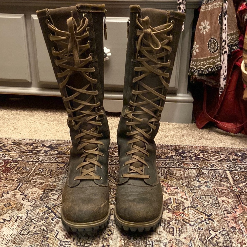 Timberland Women's Lace Up Boots - Brown